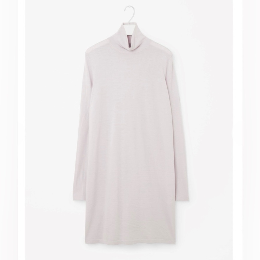 COS Bow Back Merino Wool Dress
